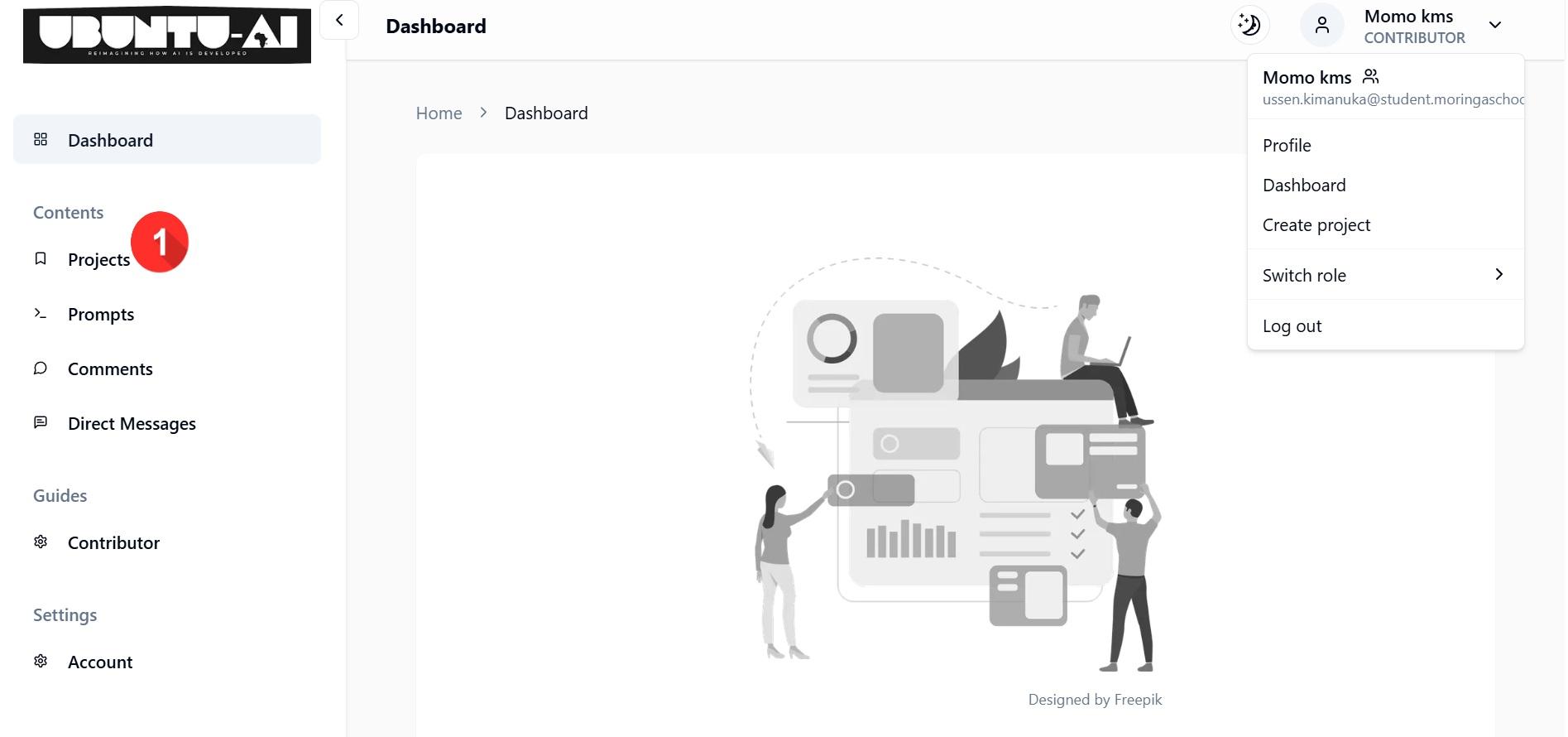 Navigate to Dashboard
